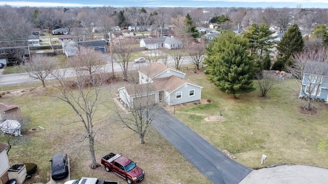 drone / aerial view featuring a residential view