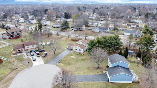 birds eye view of property featuring a residential view