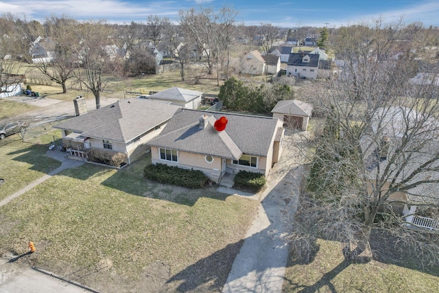 drone / aerial view featuring a residential view