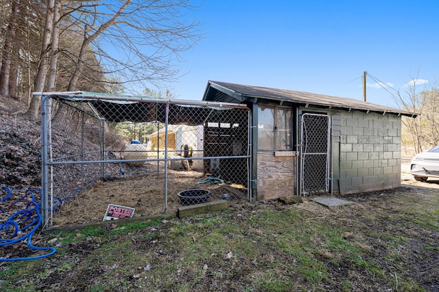 view of outbuilding with an outdoor structure