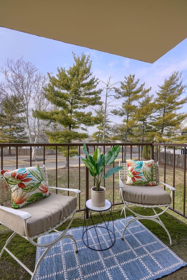 view of balcony