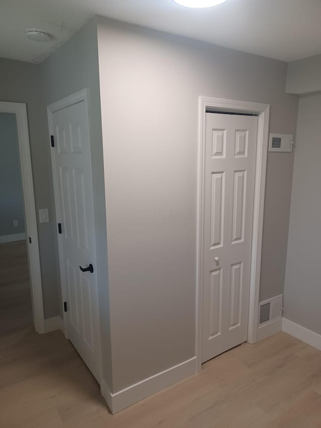 closet featuring visible vents