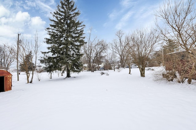 32 Railroad St, Jeffersonville, OH 43128 - view of yard layered in snow