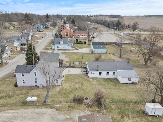 bird's eye view with a residential view