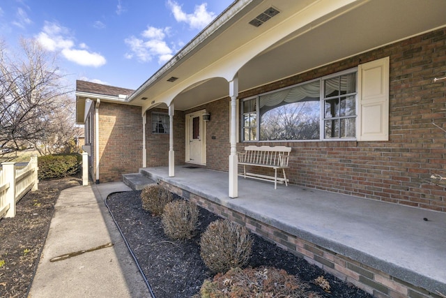 view of patio / terrace with covered porch