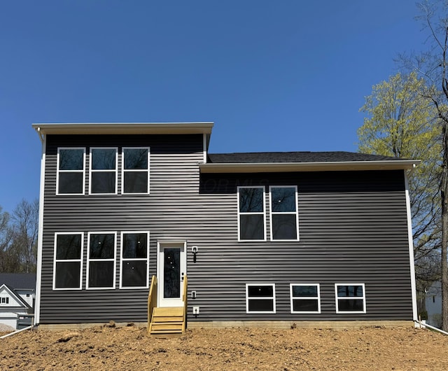 view of front of home with entry steps