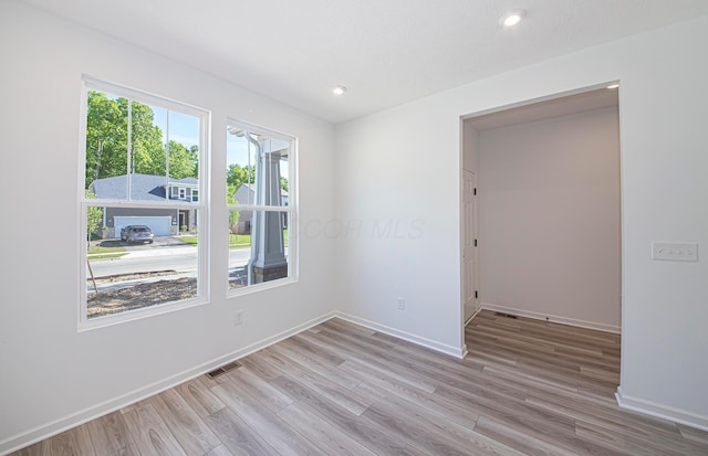 603 Mill Stone Dr Lot 2257, Sunbury, OH 43074 - unfurnished room featuring wood finished floors, baseboards, and recessed lighting