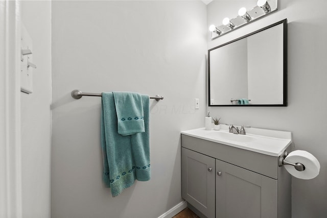 bathroom featuring vanity