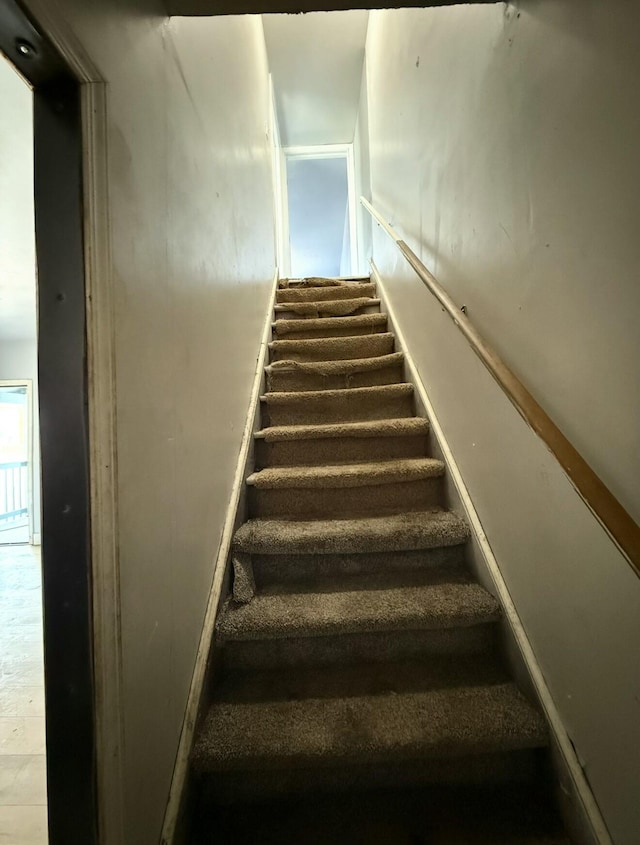 view of stairs