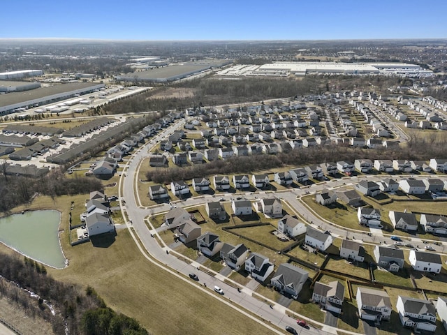 bird's eye view featuring a residential view