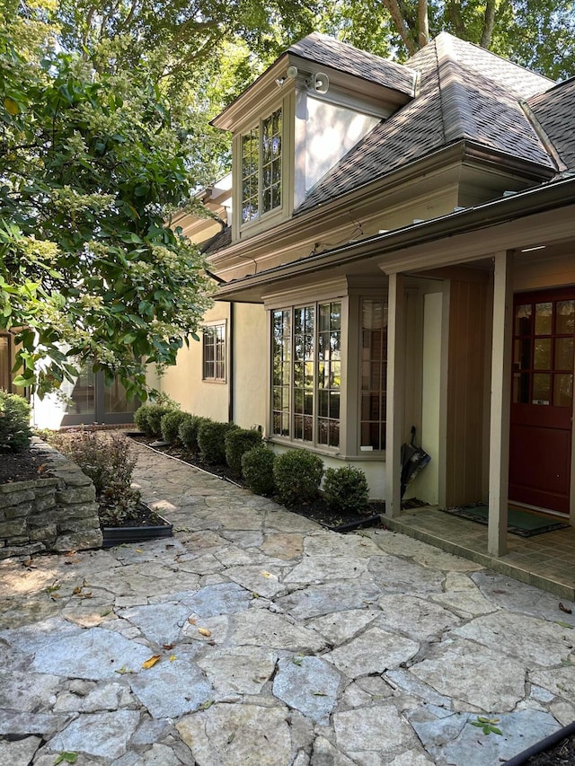 back of house featuring a patio and stucco siding