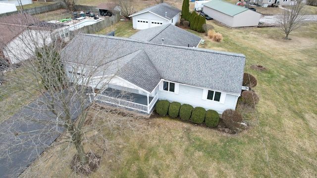 birds eye view of property