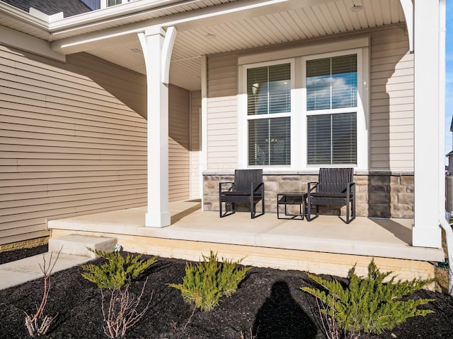 view of patio / terrace featuring covered porch