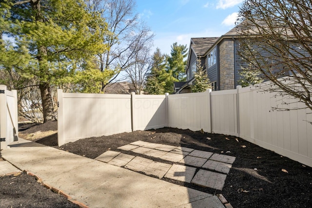 view of patio / terrace featuring a fenced backyard