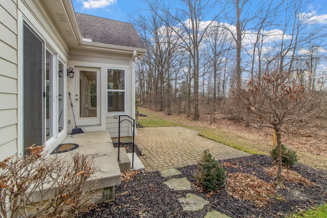 view of yard with a patio area