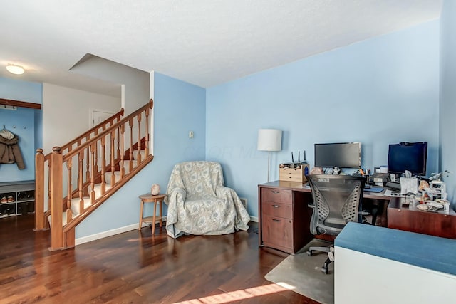 3093 Briar Ridge Rd, Columbus, OH 43232 - home office featuring baseboards and wood finished floors