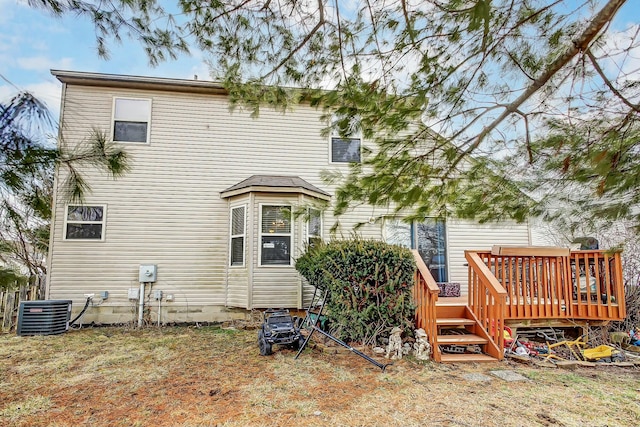 3093 Briar Ridge Rd, Columbus, OH 43232 - back of house with a deck and cooling unit