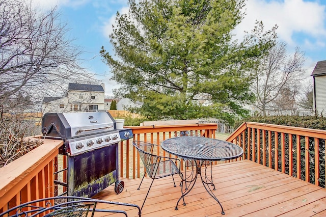 3093 Briar Ridge Rd, Columbus, OH 43232 - wooden deck with area for grilling