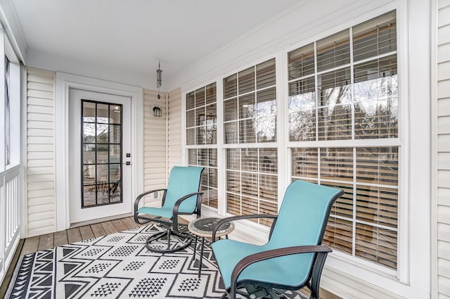 view of sunroom / solarium