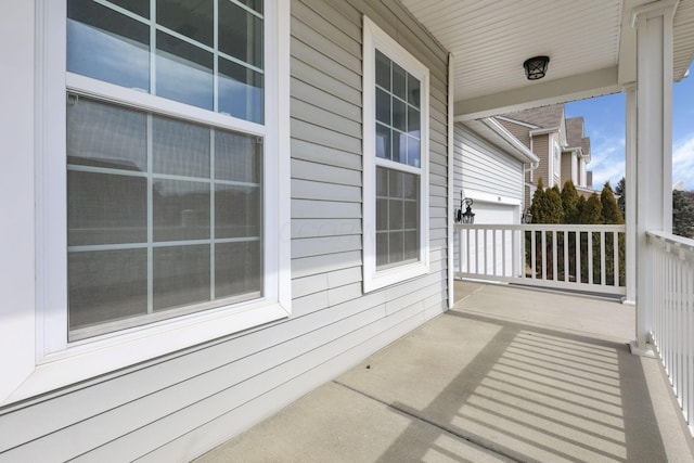 balcony with a porch