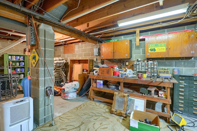view of storage area