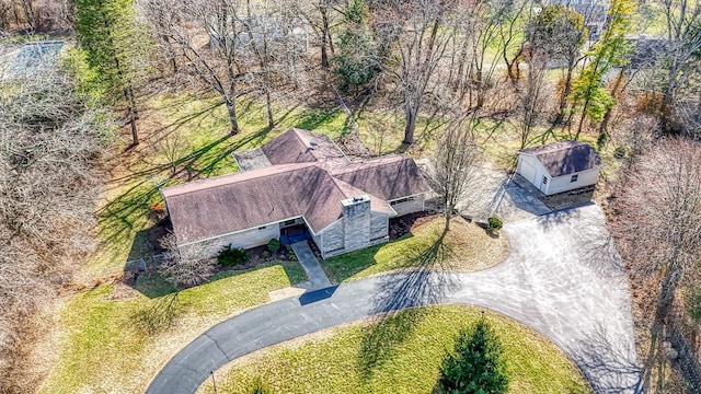 birds eye view of property