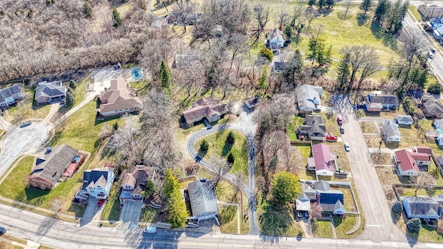 aerial view featuring a residential view