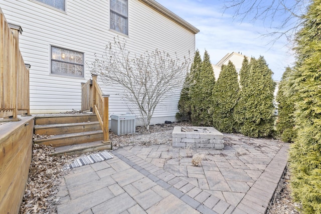 view of patio featuring cooling unit