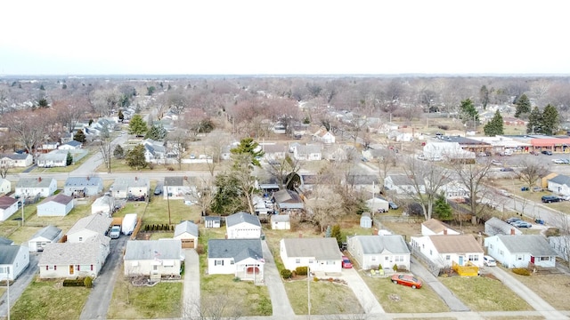 bird's eye view with a residential view