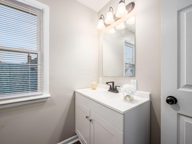 bathroom with vanity