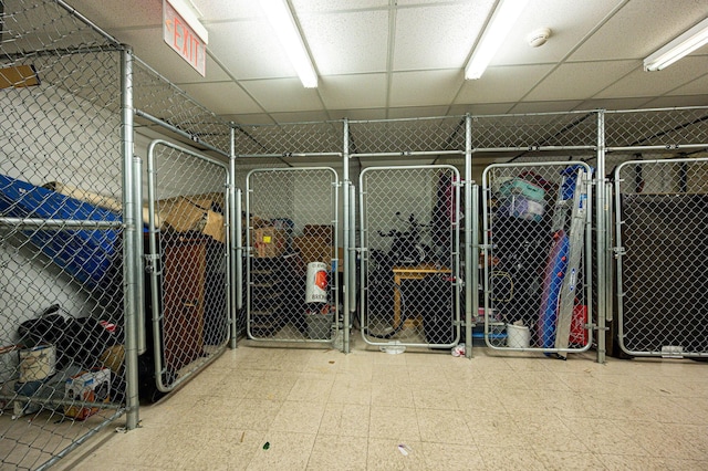 view of storage room