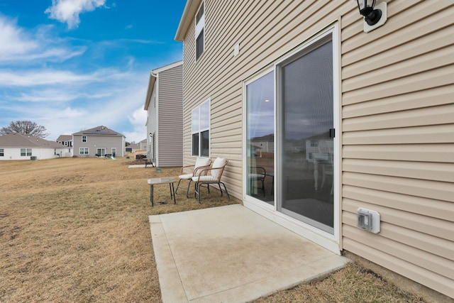 exterior space with a patio