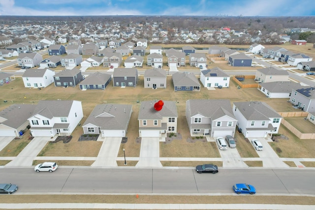 birds eye view of property featuring a residential view