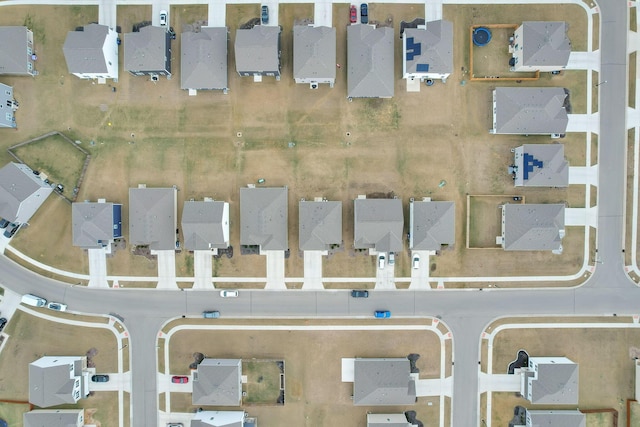 aerial view featuring a residential view