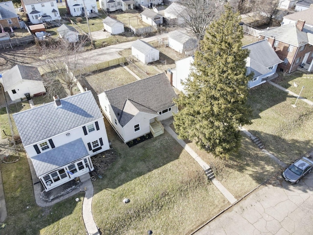 bird's eye view featuring a residential view