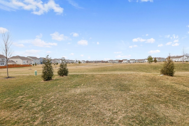 view of yard with a residential view