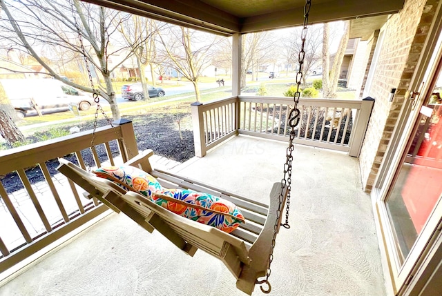 view of patio with covered porch