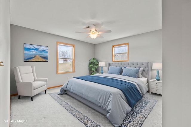 151 Heatherwood Dr, Howard, OH 43028 - bedroom with baseboards and a ceiling fan