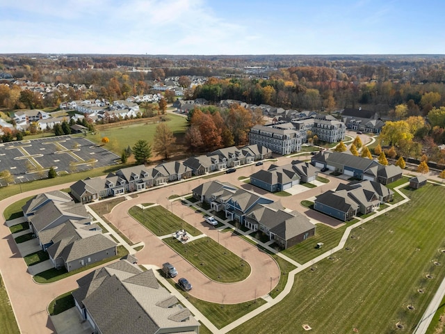 drone / aerial view featuring a residential view