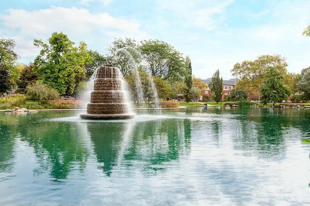 view of water feature