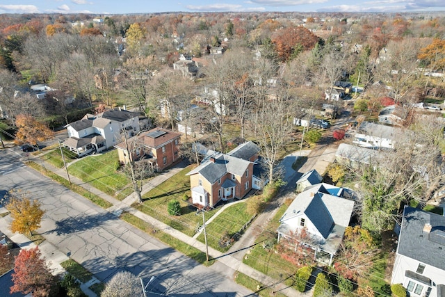 bird's eye view featuring a residential view