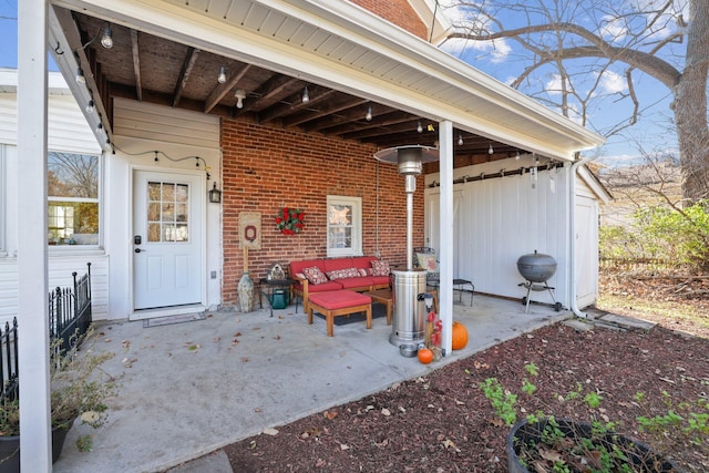 view of patio / terrace with outdoor lounge area