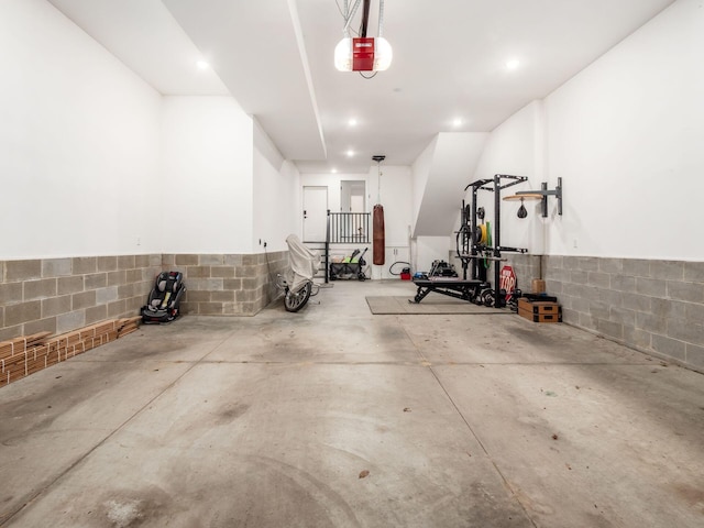 597 S 9th St, Columbus, OH 43206 - garage featuring a garage door opener