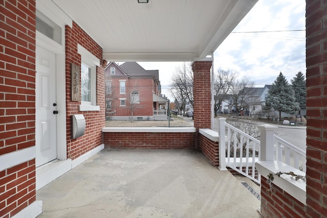 view of patio / terrace with covered porch