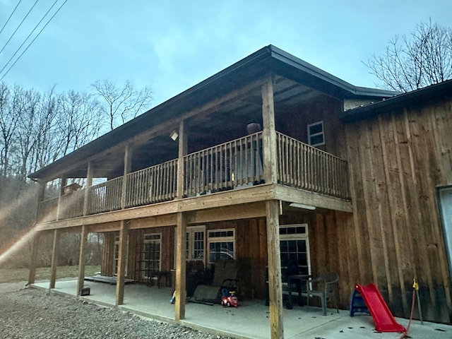 rear view of house featuring a patio area