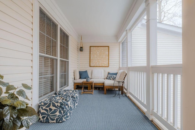 view of sunroom / solarium