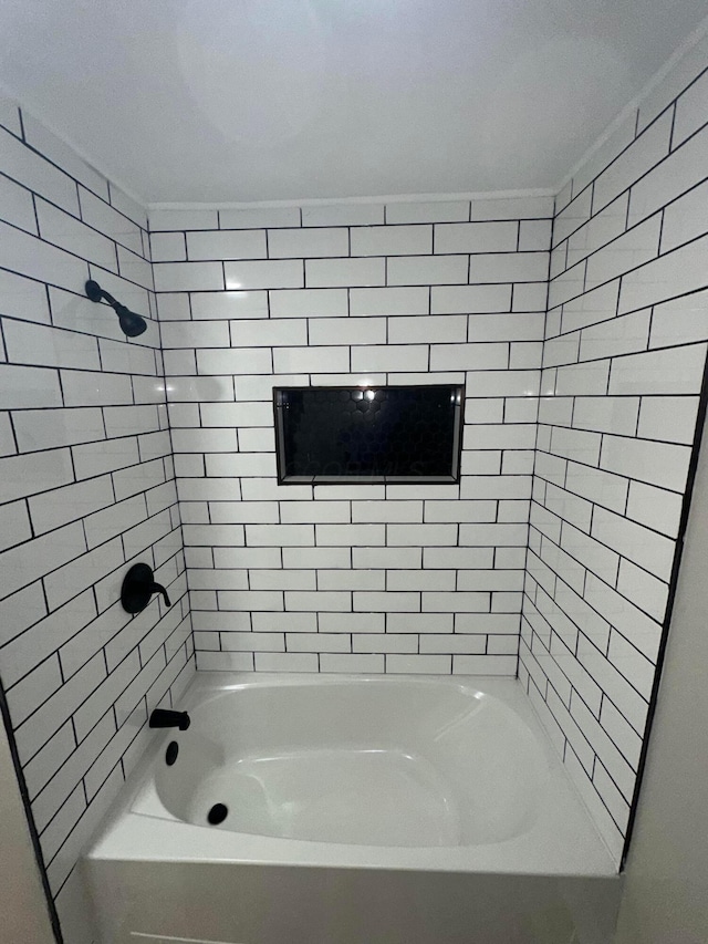 full bathroom with tub / shower combination