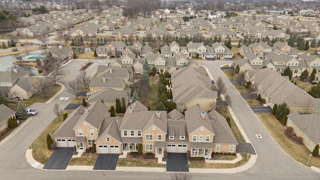 birds eye view of property featuring a residential view