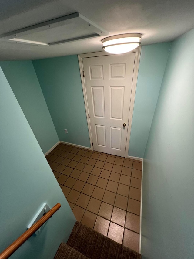 interior space featuring tile patterned floors