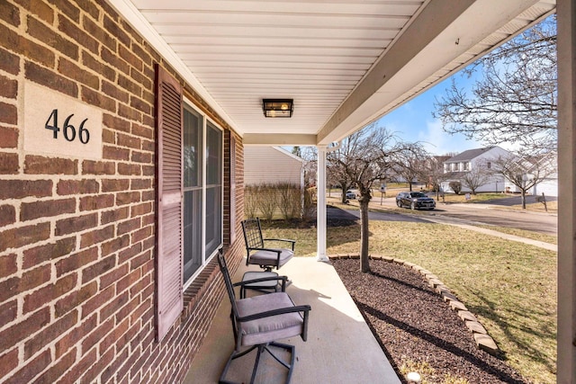 view of patio / terrace with covered porch